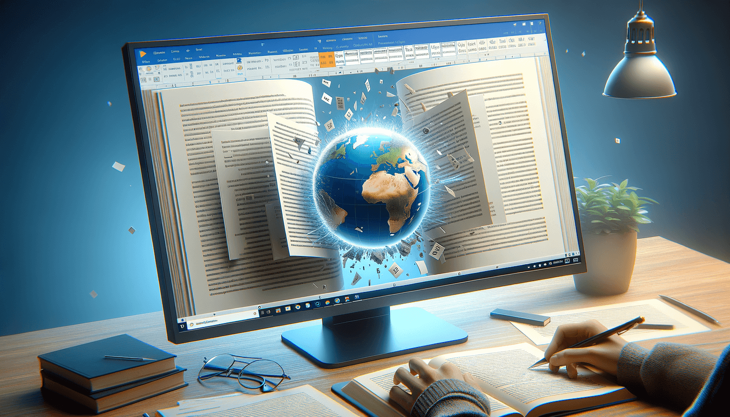 word insert page at end of document